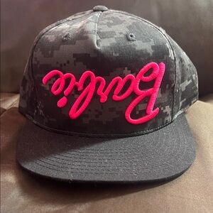 Barbie black camo snapback